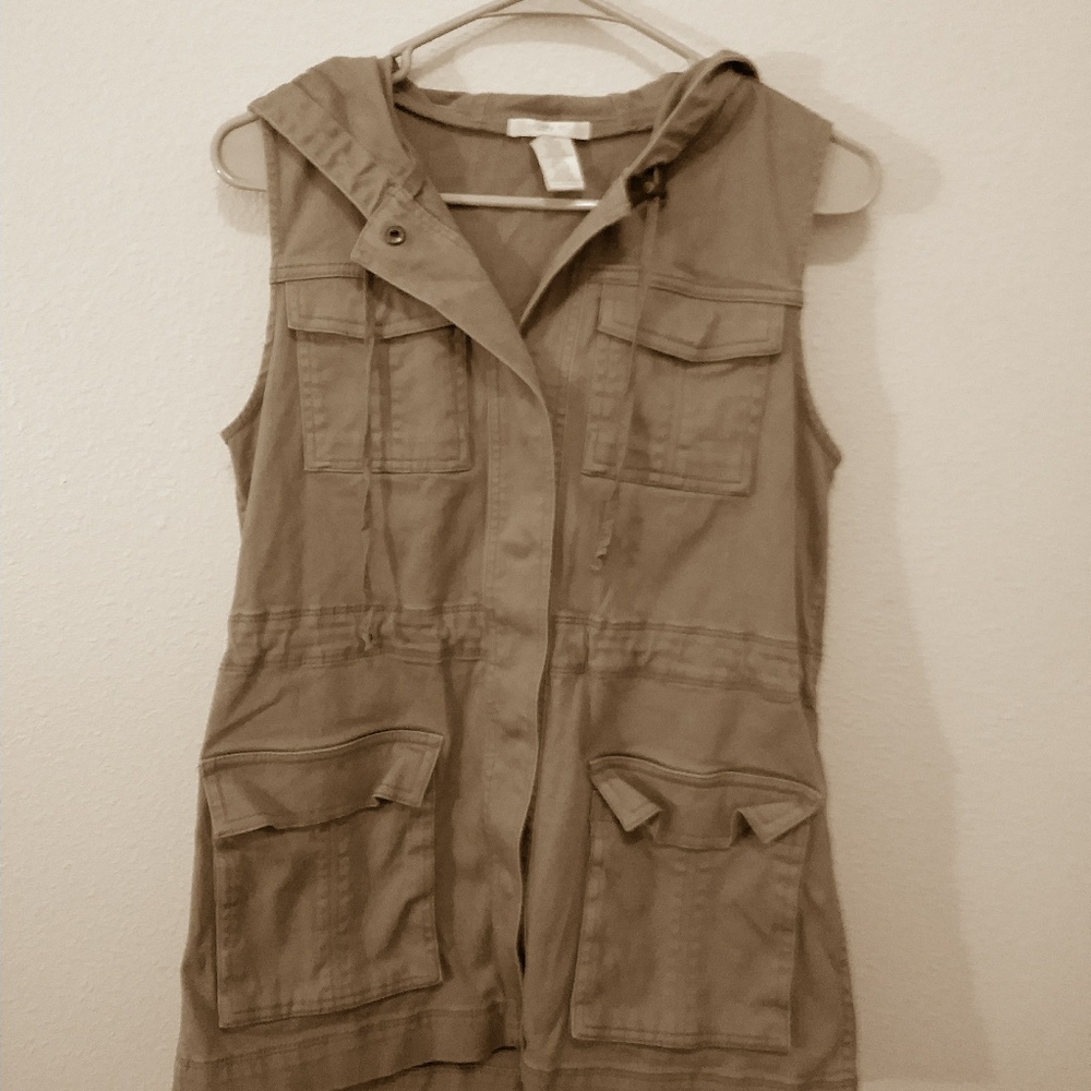 matty m Kaki Jacket with hoodie